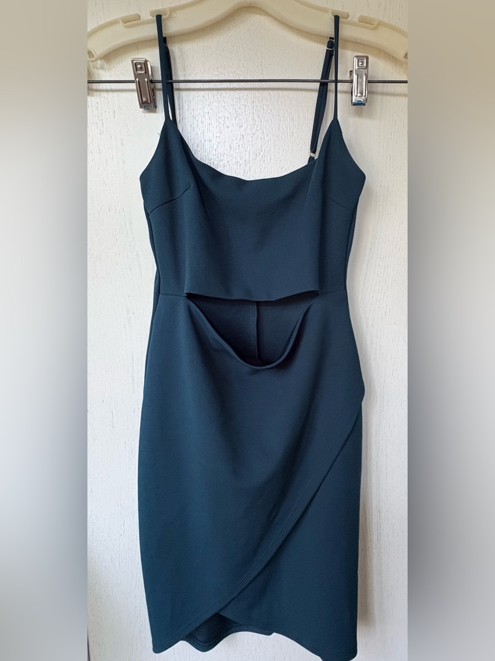 Lulus Dark Green Dress Front Cutout